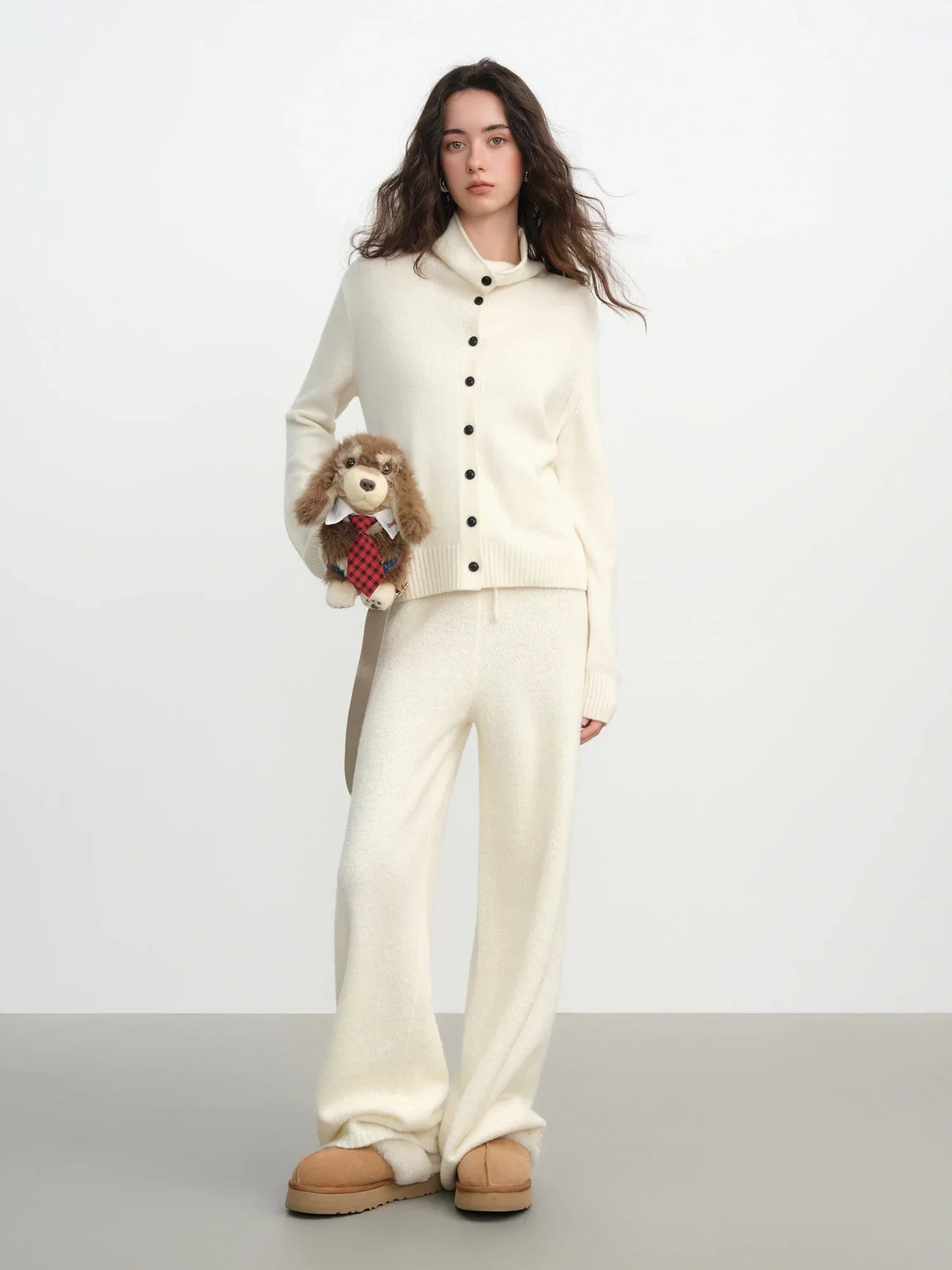 Convertible Wool Blend Cardigan