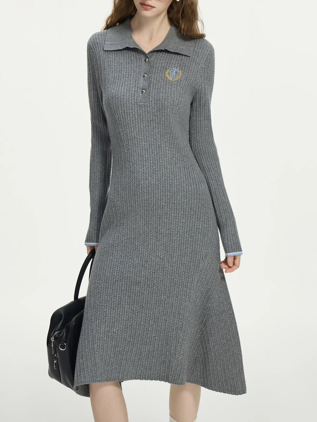 Elegant Knit Midi Dress