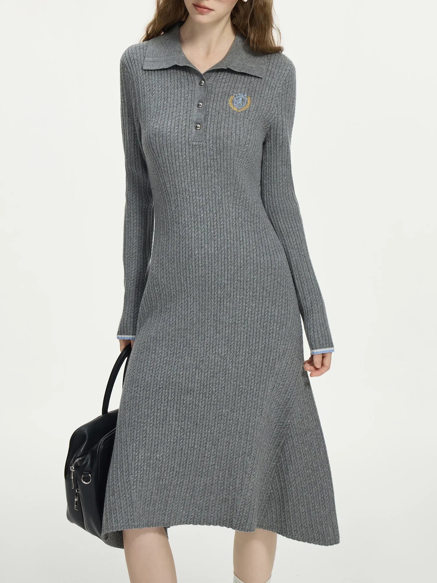 Elegant Knit Midi Dress