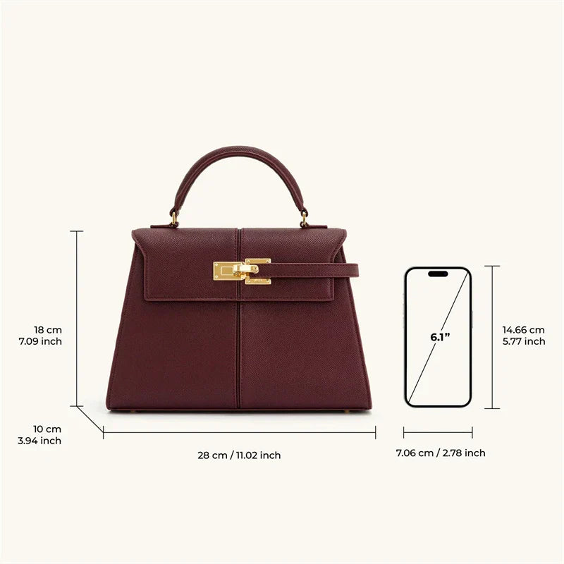 Elegant Burgundy Crossbody Bag