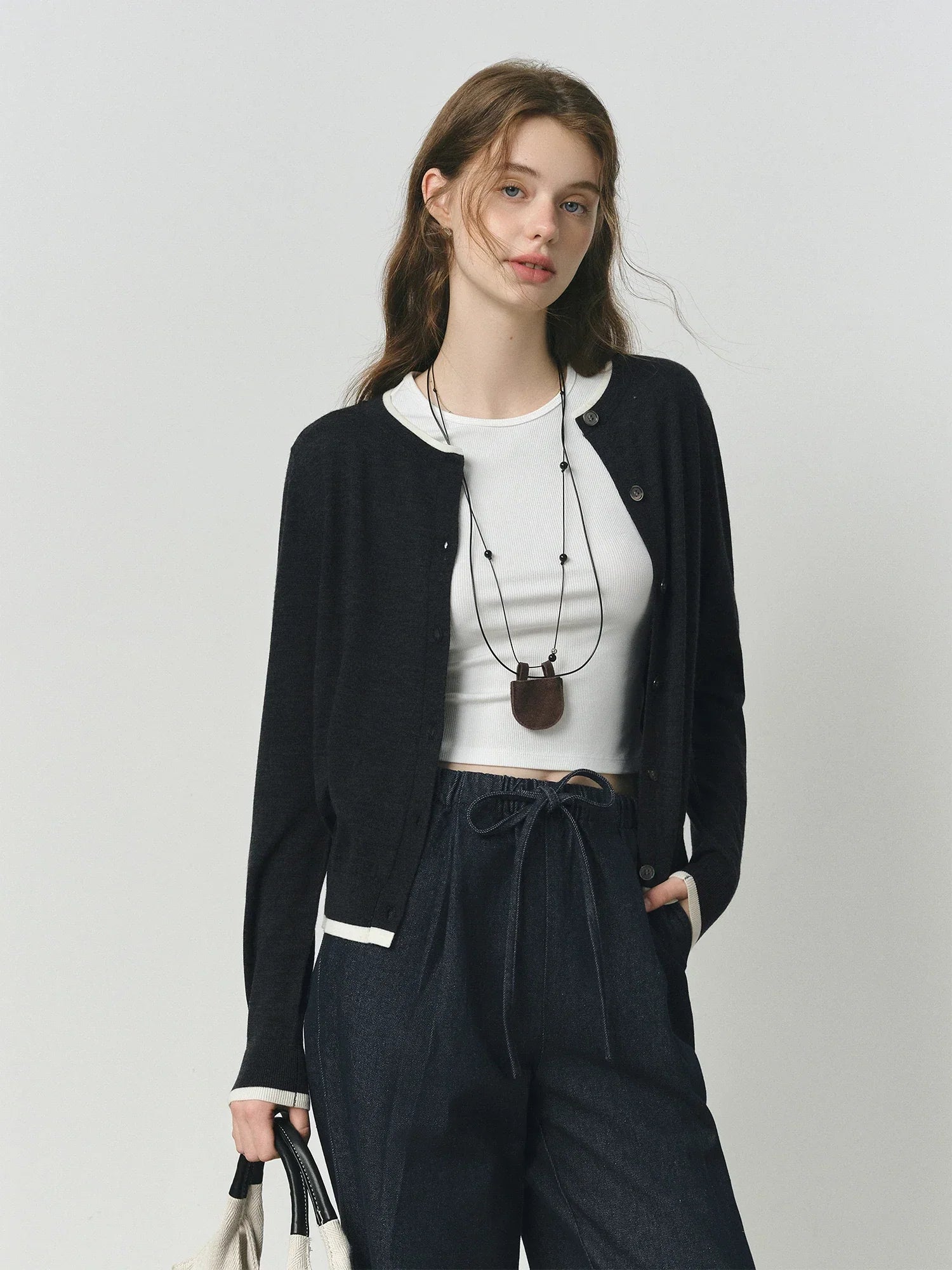 Chic Wool Knit Cardigan