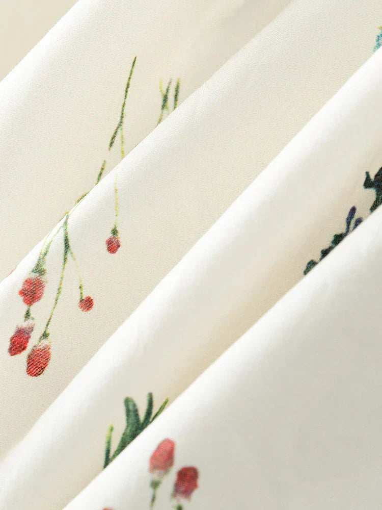 Elegant Sleeveless Floral Midi Dress