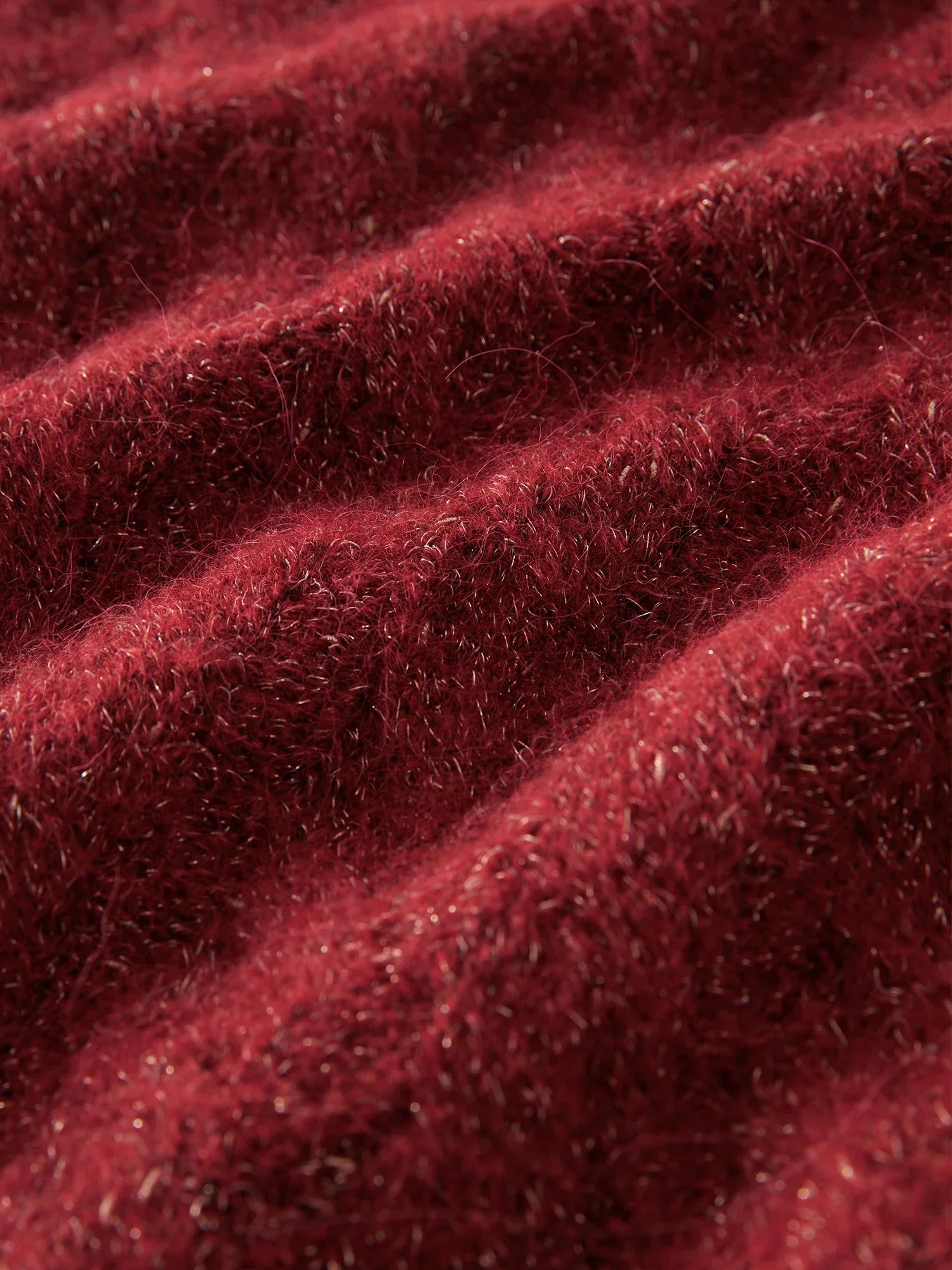 Elegant Red Knit Pullover