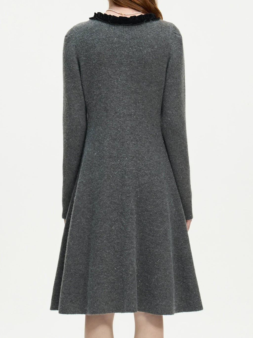 Elegant Knit Bow Dress