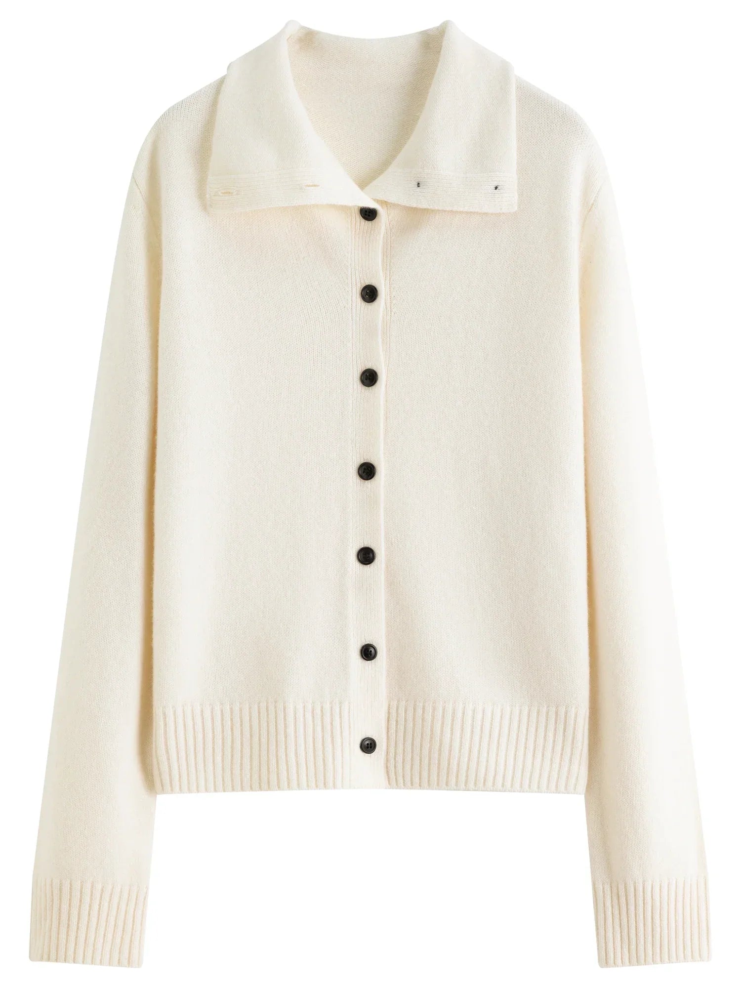 FSLE 2025 Winter Women's Convertible Collar Wool Blend Knit Cardigan - Turtle Neck & Lapel Two Way Wear Long Sleeve Coat