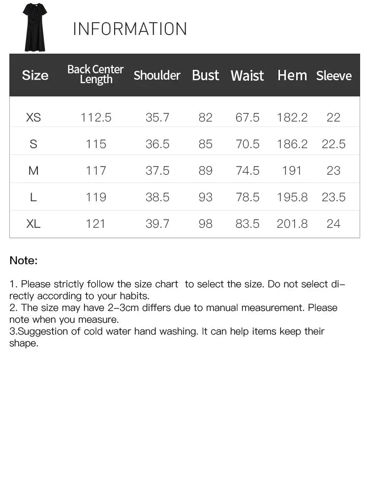 Elegant Black A-Line Summer Dress